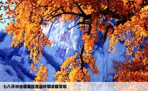 七八月份去哪里旅游最好呢求解答啦