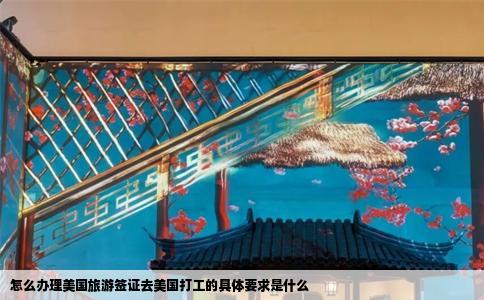 怎么办理美国旅游签证去美国打工的具体要求是什么